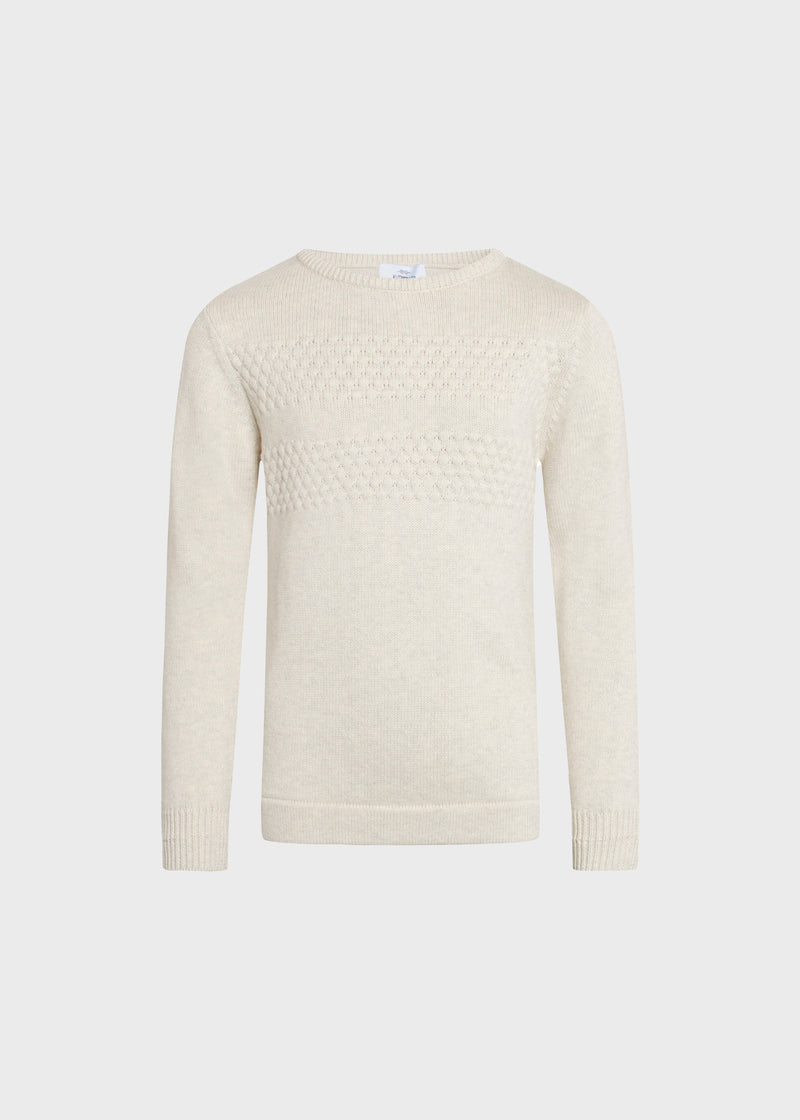 Klitmøller Collective ApS Kids fisher cotton knit Knitted sweaters Cream