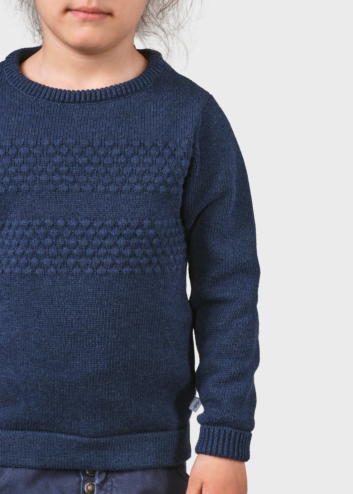 Klitmøller Collective ApS Kids fisher cotton knit Knitted sweaters Ocean