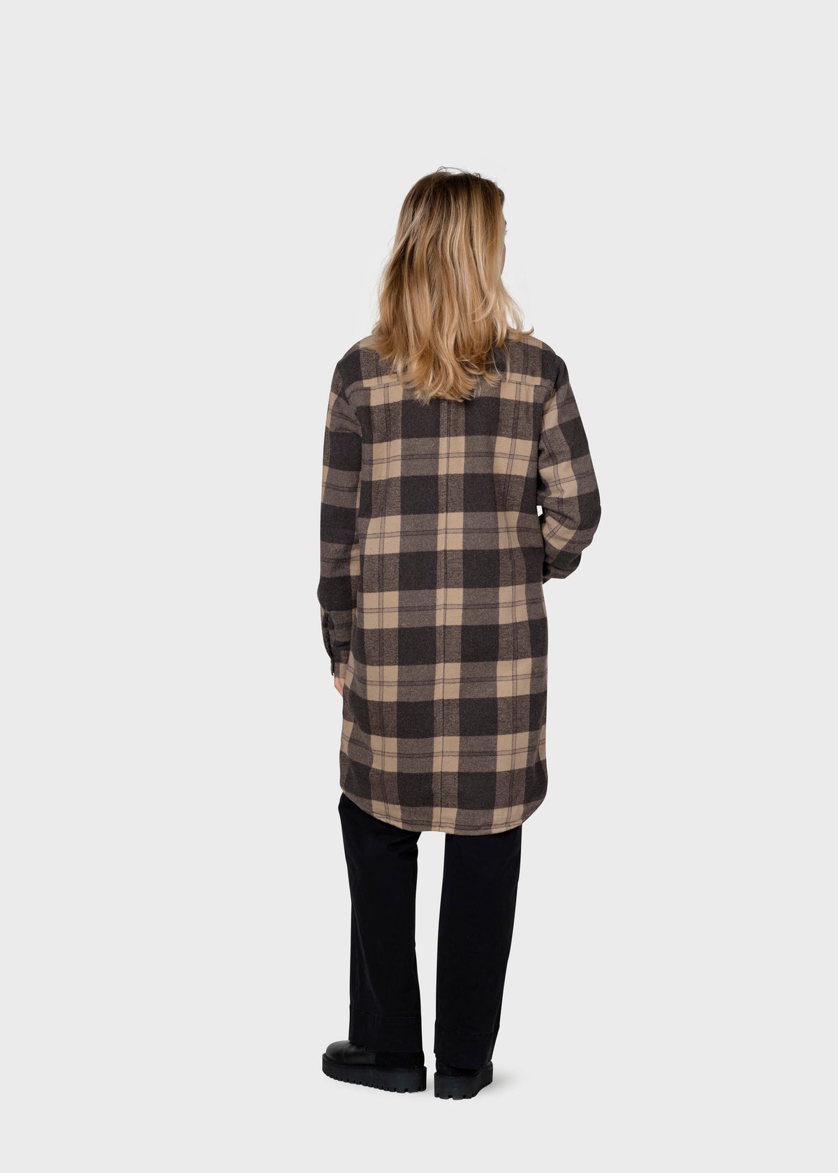 Klitmøller Collective ApS Lolly checked overshirt  Jackets Sand/black