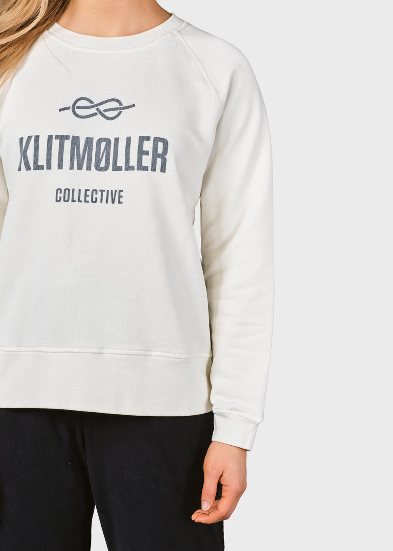 Klitmøller Collective ApS  Maja logo crew Sweatshirts Cream