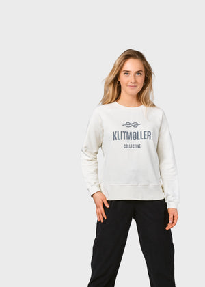 Klitmøller Collective ApS  Maja logo crew Sweatshirts Cream