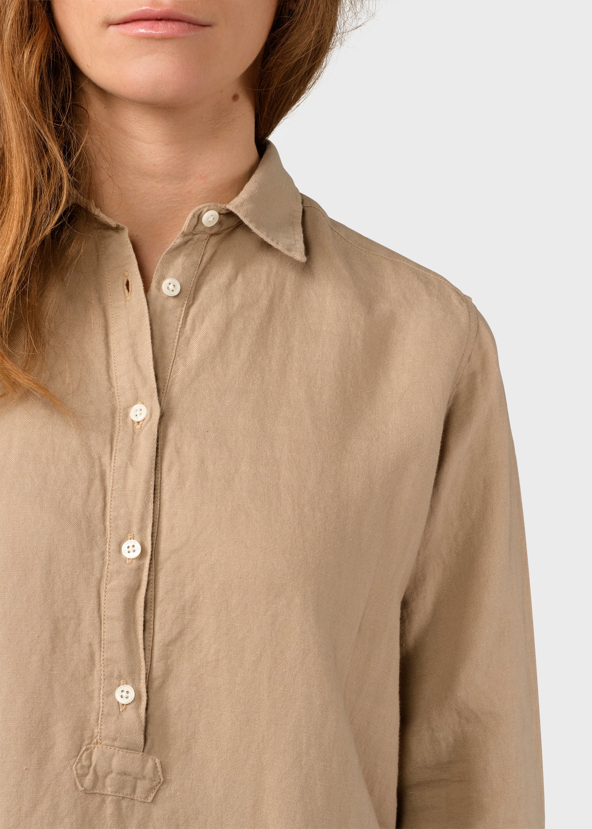 Klitmøller Collective ApS Mathilde linen shirt Shirts Sand