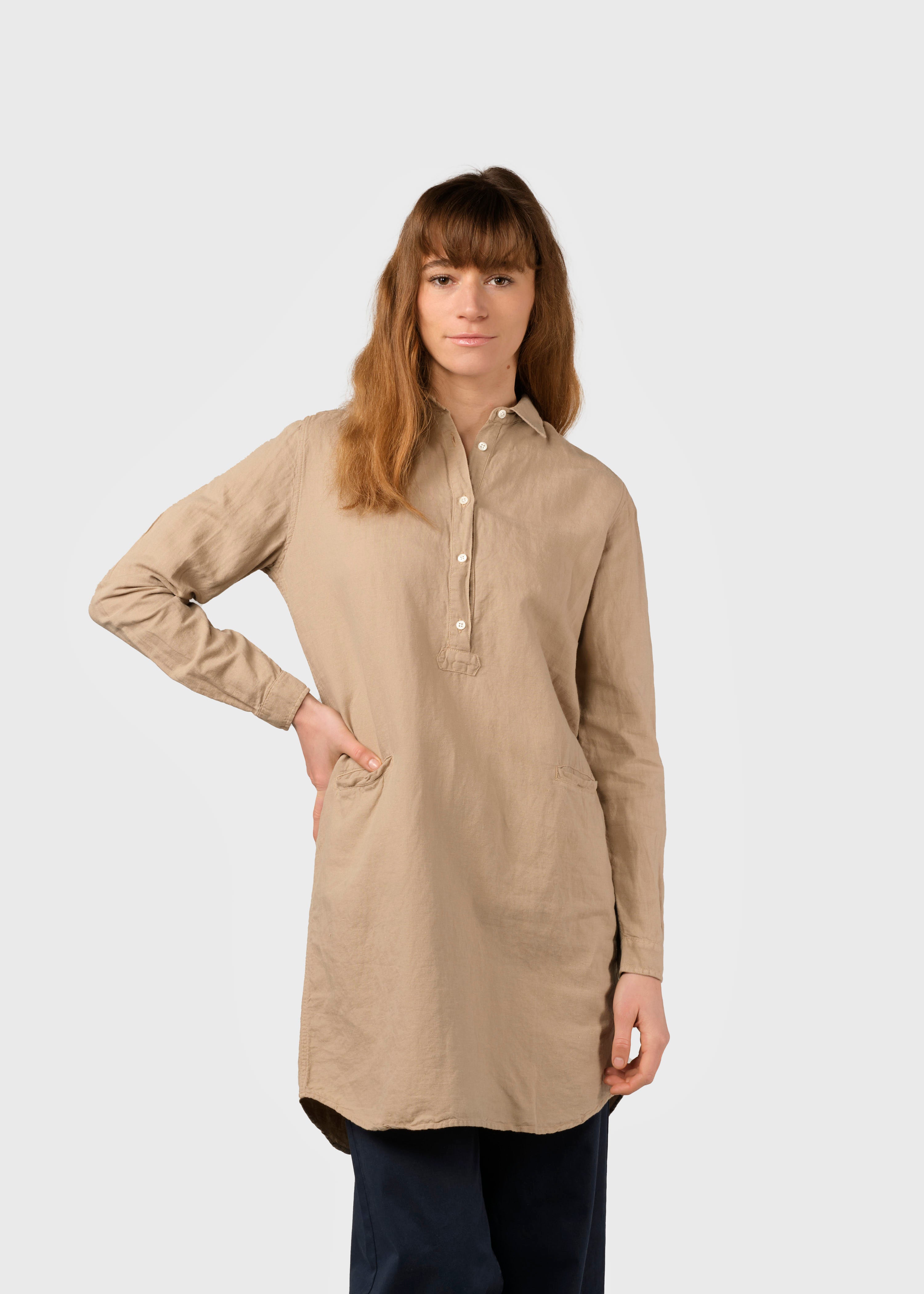 Mathilde linen shirt - Sand – klitmollercollective.de