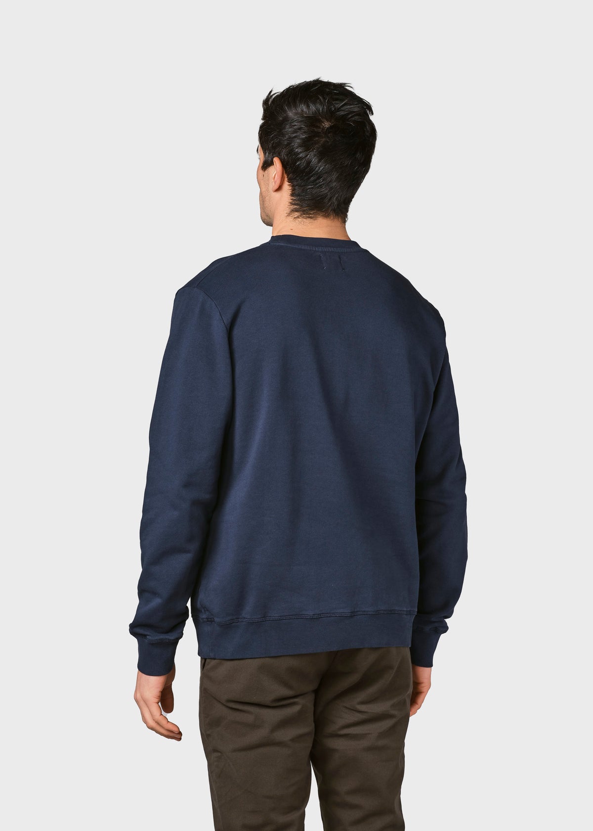 Klitmøller Collective ApS  Mens small logo crew Sweatshirts Navy