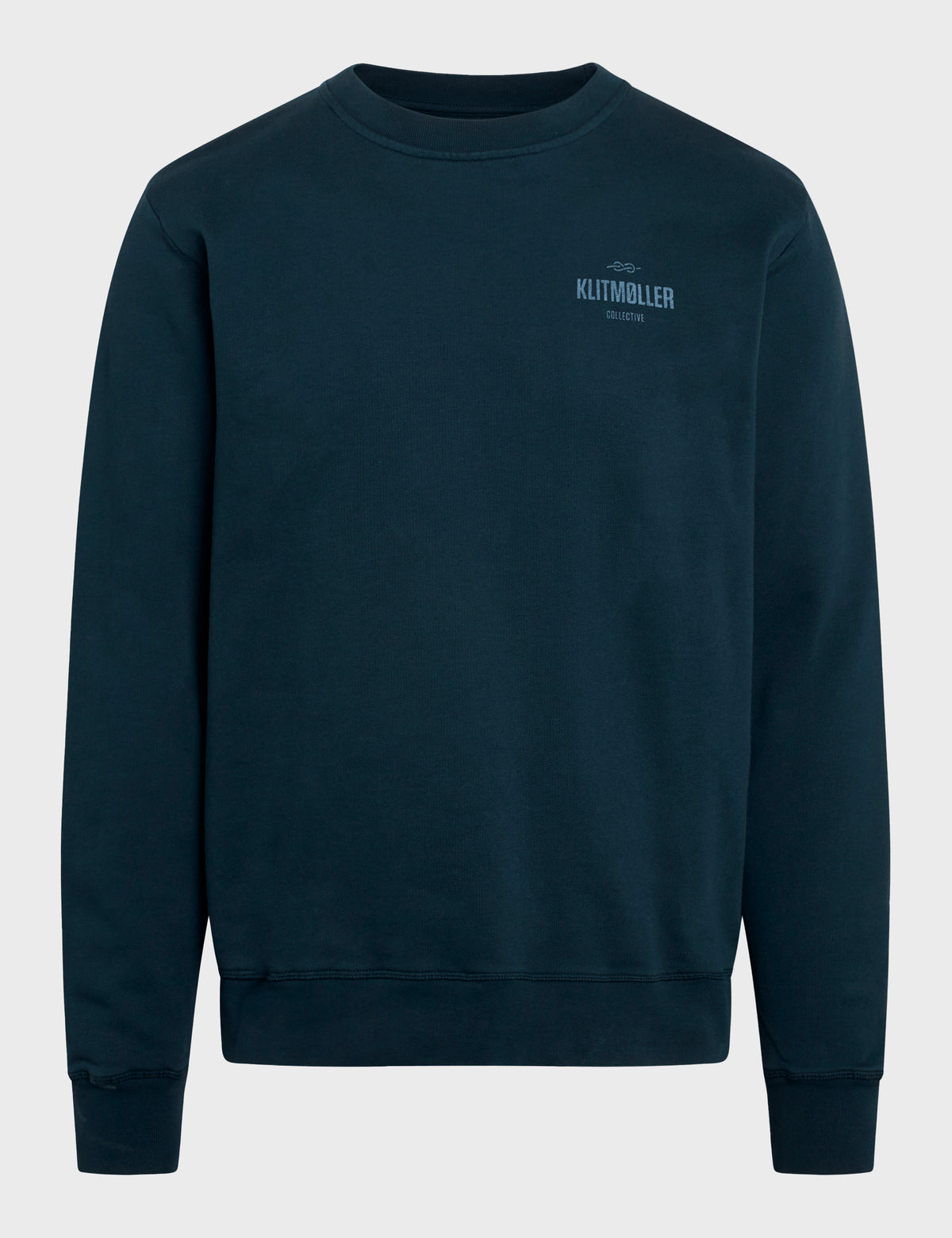 Klitmøller Collective ApS  Mens small logo crew Sweatshirts Navy
