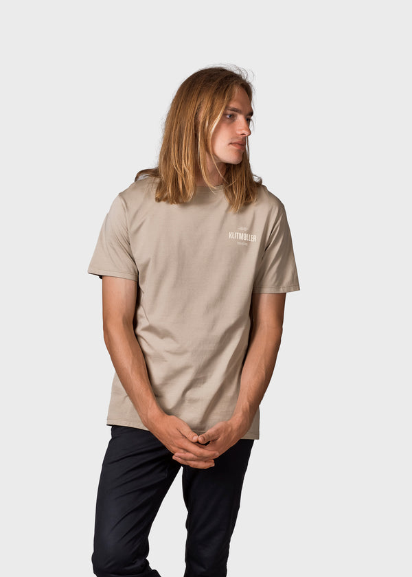 Klitmøller Collective ApS Mens small logo tee T-Shirts Sand