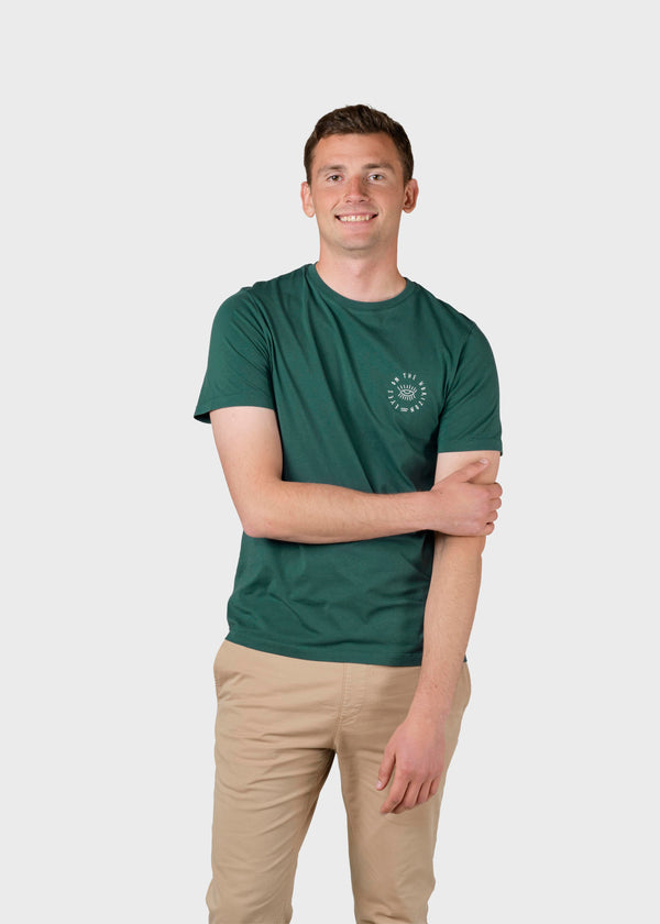 Klitmøller Collective ApS Mico tee T-Shirts Moss Green