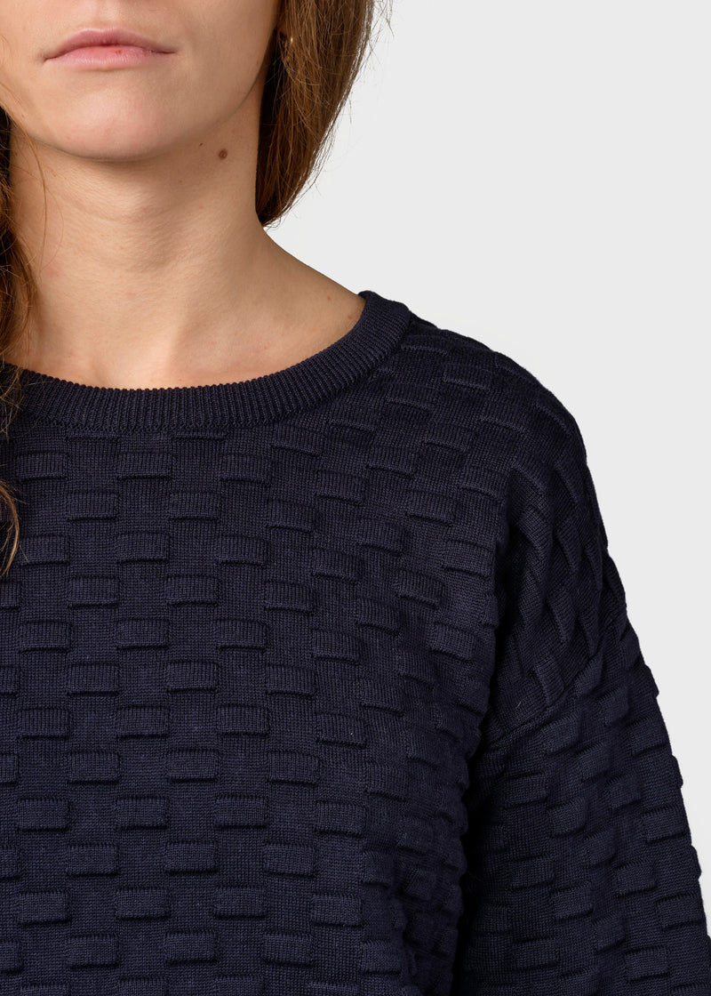 Klitmøller Collective ApS Pammi knit  Knitted sweaters Navy