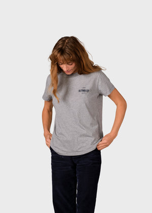 Klitmøller Collective ApS Womens small logo tee T-Shirts Grey melange